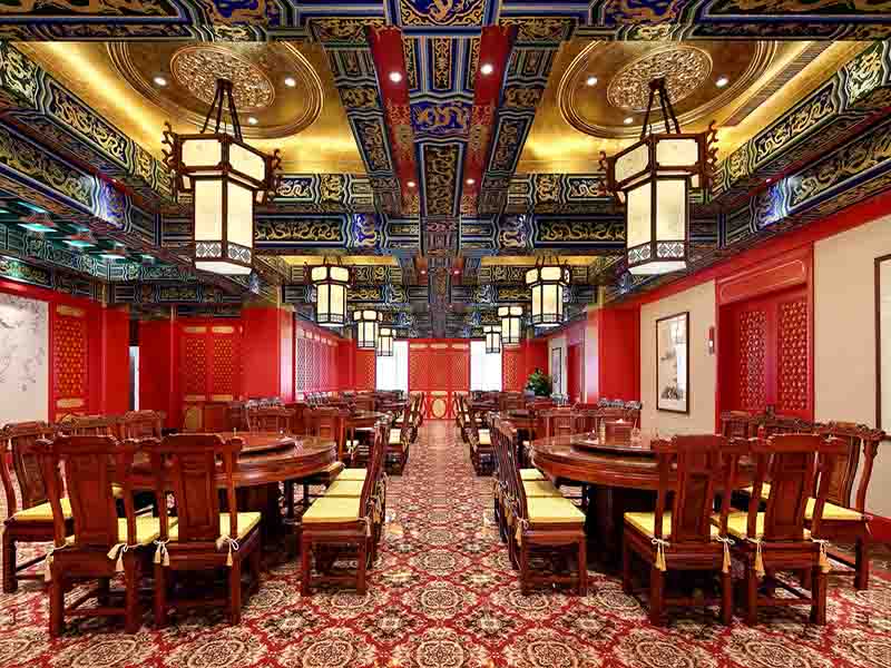 宫廷中式风格餐饮酒店会所设计