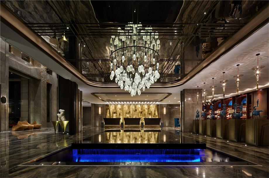 上海酒店装修公司:酒店大堂设计装修材料如何组合运用
